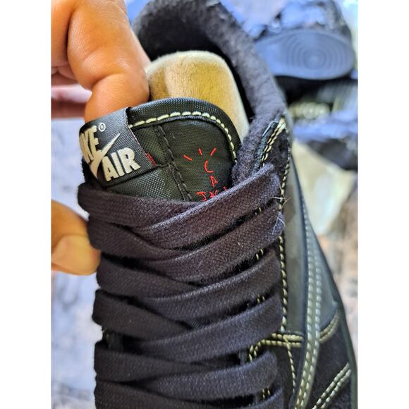 Nike x Travis Scott Air Jordan 1 Low OG Black Phantom Used Mens Size 6 See Pics main image 8